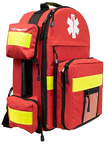 Primacare KP-4183 Trauma Emergency Medical Supplies Tactical 17x6x9 Trauma Back Pack Bag for Holding O2 Tank