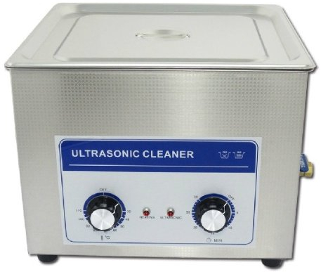 CGOLDENWALL 300W 15L Commercial Grade Ultrasonic Cleaner Lab Heating Mechanical Eyeglasses Jewelry Cleaner for Computer Main Boards& Metal Parts Cleaning 220V with Cleaning Basket