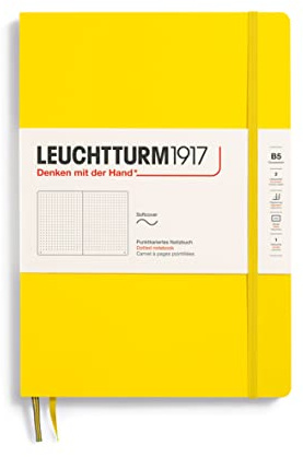 LEUCHTTURM1917 355289 Notizbuch Composition (B5), Softcover, 121 Seiten, Dotted, Zitrone