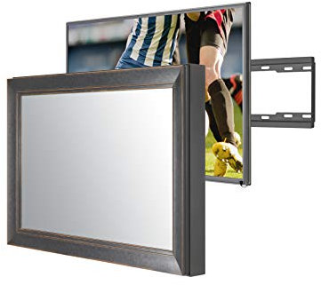 32-inch 1080p Full HD Smart TV LED Television, 32 Black and Orange Color New York TV Mirror Frame, Wall Bracket and Infra Red Extender with 5 Years Manufacturer's Warranty
