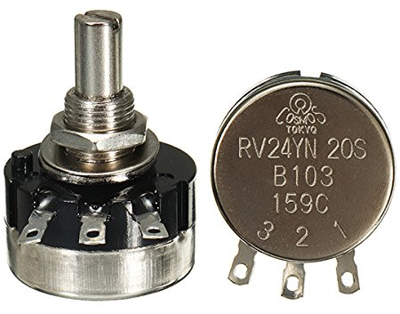 BliliDIY 3 Stücke Rv24Yn20S B103 10 Karat Einzelring Carbon Film Potentiometer 2 Watt 20000 RPM