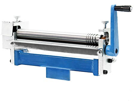 Wiltec Drei Walzen Rundbiegemaschine 480 x 150 x 200 mm für Werkstücke bis 320 mm und 2,5 mm, Biegemaschine Rundbiegegerät zur Blechbearbeitung mit Kurbel