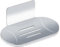 HONZUEN Jabonera de Pared de Autoadhesiva, Soporte de Jabón de Drenaje Acero Inoxidable, Sin Taladro Jabonera Escurridora para Baño Cocina Balcón, para Almacenar Esponja Jabón Cepillo(Plata)