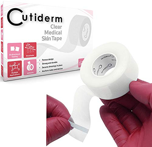 Medizinisches Chirurgisches Verband Klebeband Rollenpflaster Transparent Heftpflaster hypoallergen, Erste Hilfe, 2,5 cm x 10 m, 6 Rollen