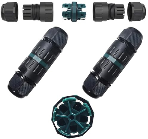 Kabelverbinder IP68, CTRICALVER Wasserdicht IP68 Verbindungsbox | Kabelverbinder 5 polig,A.W.G .: 20-13, für 2 PIN / 3 PIN/4 PIN/5 PIN-Kabelschnellverbinder (2pcs)