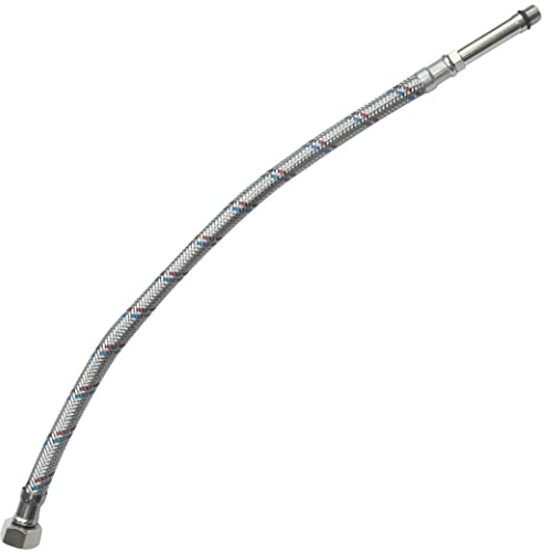 AERZETIX - C51113 - Manguera/racor hembra 3/8'' - macho M10 lavabo de cocina monobloque - longitud 400mm - manguera de conexión para mezclador - manguera de alimentación sanitario