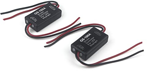 Taikuwu 2PCS Contrôleur Stroboscope LED pour Feu Stop - Module Clignotant Sécurité Moto/Voiture/Camion 12-24V | Installation Facile | Effet Anti-Collision