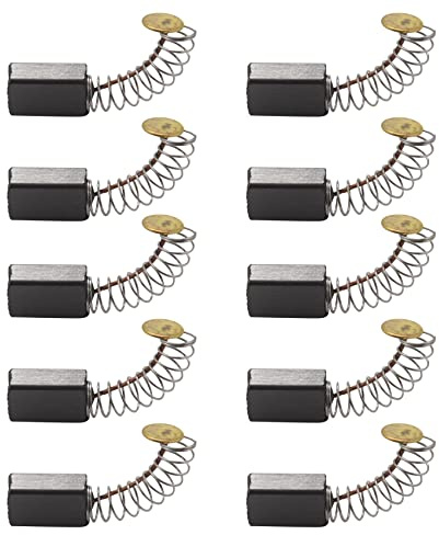 Veumoie Spazzole Smerigliatrice 5 coppie,Spazzole nel Carbone del Motore 13x8x5 mm Parti di Ricambio per Utensili Elettrici Universali per Smerigliatrice Angolare Levigatrice Orbitale