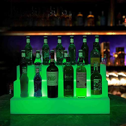SXLIGHT LED-beleuchtetes Spirituosenflaschen-Display-Regal, LED-Barregale Für Spirituosen, 3-Stufen-beleuchtetes Spirituosenflaschen-Regal Für Zuhause/kommerzielle Bar Mit Fernbedienung