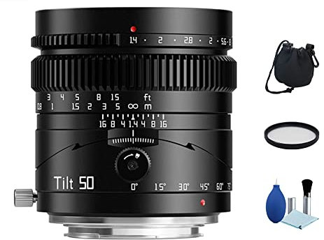 TTArtisan F1.4 - Lente di inclinazione a telaio completo da 50 mm, grande apertura manuale per fotocamera Sony E NEX, montaggio mirrorless A6000, A6300, A6400, A7C, A7MIII, A7MIV, A7RIII, A9, NEX-3,