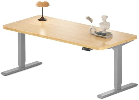 MAIDeSITe Höhenverstellbarer Schreibtisch 160x80cm - Elektrisch Schreibpult Höhenverstellbar 3-stufige mit 2 Energieeffizient‌ Motoren -Stabil & Flüsterleiser Arbeitsplätze Traglast 160kg -S2 Pro Plus