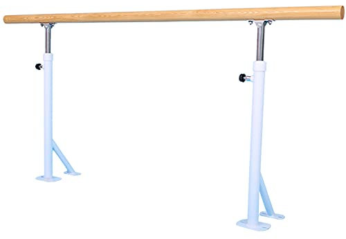 Freistehende Ballettstange, verstellbare Dehnstangen, Heim-Fitnessstudio, Tanzraum, 1 m/1,5 m, Ballettstange für Erwachsene (Größe: 1,5 m, Farbe: weiß) (weiß 1 m) (weiß 1 m) (weiß 1 m)