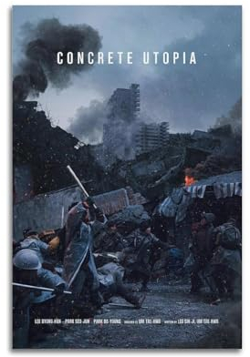 GLUC Concrete Utopia Poster Classic Film And Television Poster Album Poster Teenager Room Wall Decoration 12x18inch(30x45cm) Unframe-style