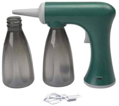 Generic Electric Bubble Device Hairdressing Styling Tool with 2 Bottles Foam Evenly Cold and Hot Perm Salon Accesory for Hair Perming, Green
