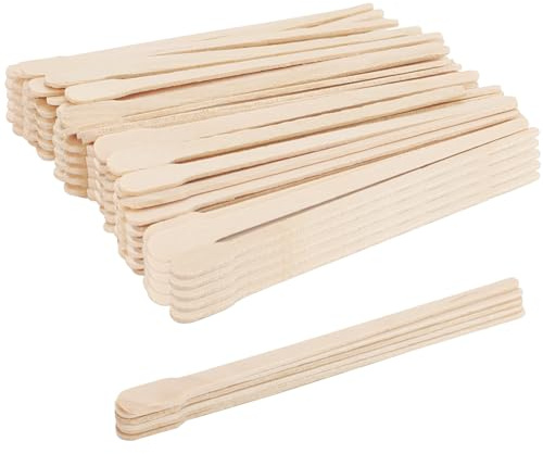 TAICHEUT 1200 bastoncini di cera per sopracciglia in legno, 8,8 cm, spatole per ceretta sopracciglia, applicatore di cera per sopracciglia e viso