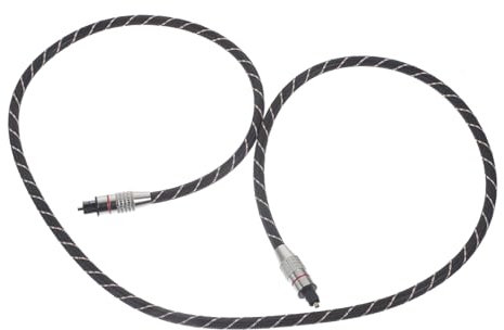 Mikikit Optical Fiber Audio Cable Fiber Optic Cable for Home Theater Channel Optic Cord Tv