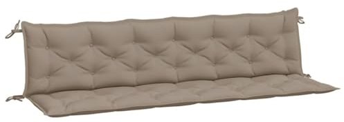 vidaXL Gartenbank-Auflagen 2 STK. Taupe 200x50x7 cm Oxford-Gewebe