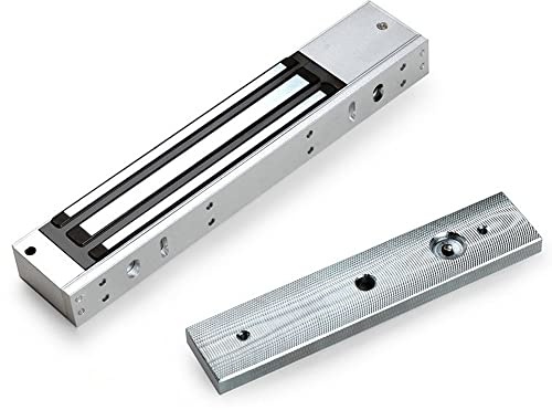 AOAMZ Serrure électrique magnétique 280 KG 600Lbs Electro Aimant Lock 12V, Serrure électromagnétique pour système de contrôle d'accès Verrouillage de Porte magnétique NC Fail-Safe Mode Surface Peinte