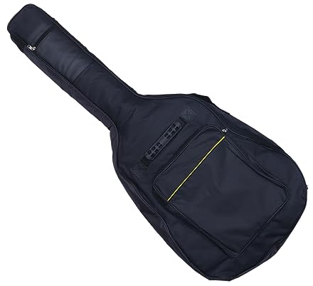 SHOWERORO Gitarrenkoffer Oxford Tasche Doppelgurt Musikrucksack Mit Vorderseite Kleintasche Für Akustikgitarre