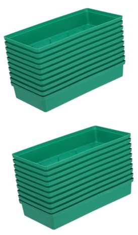 SUPVOX Bandejas De Espuma Floral para Arreglos, 20 Piezas, Verde, PP, 24x11.7x8 Cm, Ideal para Bodas, Fiestas Y Decoraciones, FáCil De Usar Y Abundante Suministro
