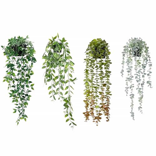 Artificial Hanging Plants Fake Vines Faux Indoor Trailing Plants Decor