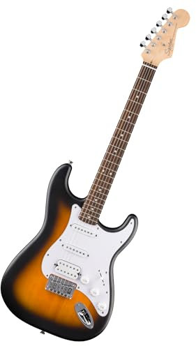 Fender Squier Debut Series HT HSS Stratocaster Chitarra Elettrica, Chitarra per Principianti, con garanzia di 2 anni, Sunburst a 2 Colori