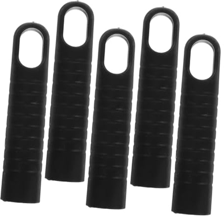 JEWEDECO 5pcs Mop Handle Grip Kit Plastic Handle Accessories Compatible with 25mm Diameter Rods Replacement End Cap Set for Cleaning Tools Household Use