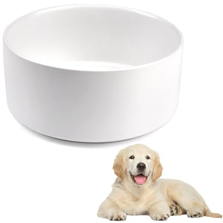 15.5 CM/850 ML Keramik Napf Hund, Anti-Rutsch-Boden Fressnapf Hund für Wasser, Trockenfutter, Snacks für Haustiere Hundenäpfe Keramik, Leicht zu Reinigen Wassernapf für Kleine und Mittlere Hunde