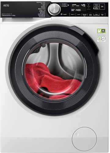AEG Lavadora de Carga Frontal 10 Kg LFSR9514L6U, 1400rpm, Libre Instalación, Programa Vapor ProSteam, Tecnología SoftWater, Conectividad WiFi, Limpieza Profunda, Display LCD XXL, Blanco