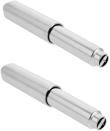 Artibetter Varilla Porta Pañuelos y Pañuelos Papel, Toallero sin Taladrar, 2 Piezas, Acero Cromado Plástico, Tamaño Ajustable para Baño