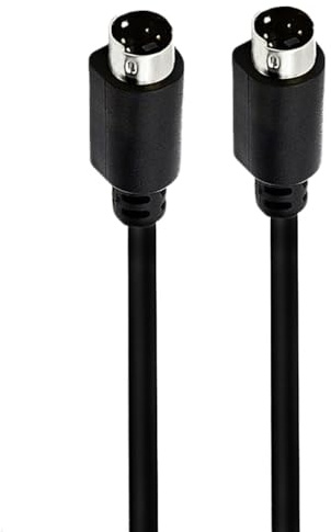 Cable de vídeo S Mini DIN de 4 pines macho a macho, conector chapado en oro, transferencia de vídeo