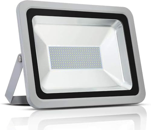 Proiettore LED per Esterni, Faretto LED Bianco Freddo da 1000 W, 100000lm, 6000 6500k, Applique da Esterno Impermeabile Ip65 per Giardino, Garage, Cold White, 150W