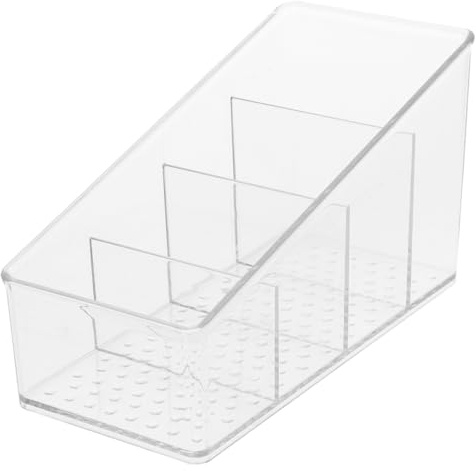 GLEAVI Compartment Pet Tea Bag Organizer Box Sugar Sachet Storage Container for Kitchen Cabinet Stylish Multipurpose Holder for Coffee Packets and Tea Bags and Clean Storage