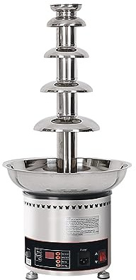 Commercial Chocolate Fountain Machine, 4/5/6/7 Tiers Chocolate Fondue Waterfall Melter, Adjustable Temperature, 304 Stainless Steel Body, Easy To Assemble, for Birthday Party Weddin