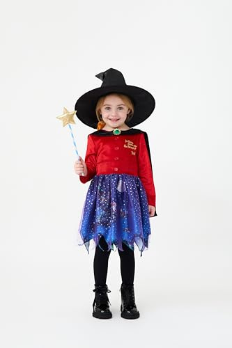 Blues Group Officially Licensed Room On The Broom Premium Girls Kids Costume | World Book Day, Halloween, and Dress-Up | Ages 3–8