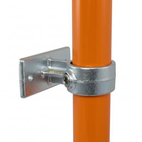 143D Handrail Bracket Key Clamp Fitting for Standard 48.3mm Tube | Heavy Duty Galvanized Iron Handrail, Railing & Scaffold Tube Clamps