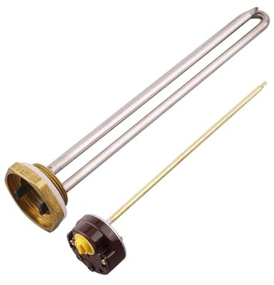 Water Heater 220v With Probe Tube DN32/1.25 Immersion Heating Element 1kw 1.5kw 2kw Electric Tube(With Controller,1.5KW)