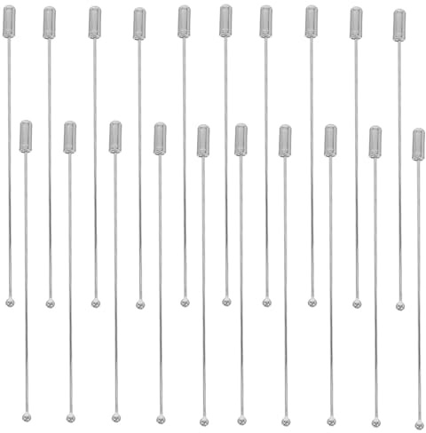 TOVINANNA Broches de Metal con Tapa de Bola 90 Mm 40 Piezas para Manualidades y Ramilletes, Aguja de Brocha Segura para Confección y Bricolaje en Ropa, Accesorios DIY