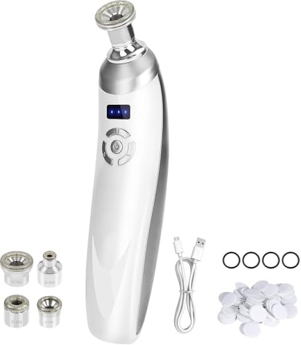 GHWMYD Appareil De Microdermabrasion Diamant Professionnel | Appareil Portable à Cristaux Pour Le Soin Du Visage, Kit D'élimination Des Points Noirs
