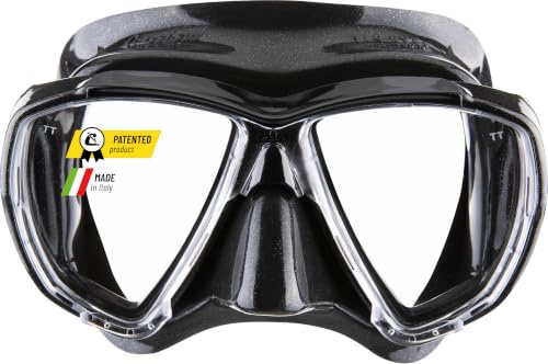 CRESSI Big Eyes - Einzelne Maske Big Eyes oder Combo Set Maske + Schnorchel UD zum Tauchen und Schnorcheln, Einheitsgröße, Erwachsene