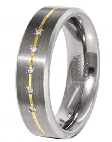 Boccia Damen-Ring Titan 5 Brillianten 0,025 0101-1948