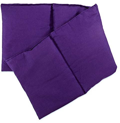4-Kammer Rapssamenkissen 20x60cm groß - lila - Wärmekissen & Kältekissen - Körnerkissen