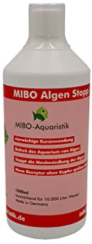 MIBO Algenstopp Algenvernichter 1000 ml Flasche ausreichend für 10.000 L Neue Rezeptur ohne Kupfer größere Reichweite!!