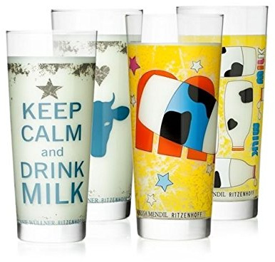 RITZENHOFF 4er Set , Milk Design Milchglas, A. Mendil & M.