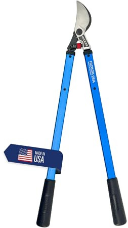 Hickok Heavy Duty Loppers for Tree Trimming – 28 Branch Cutter & Pruning Shears with Long Handle | Lightweight Aluminum Tree Trimmer | Professional-Grade Pruner Made in USA
