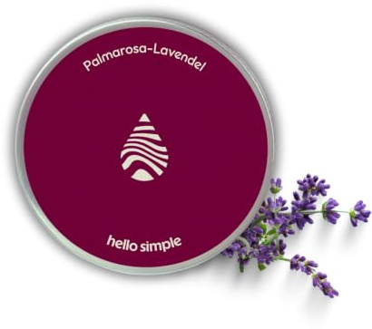 hello simple - Deocreme Deodorant Deo Creme (50 g) - SAVE THE OCEANS! - nachhaltige und zertifizierte Naturkosmetik - Deo Frauen Männer - ohne Aluminium, vegan, bio, plastikfrei(Palmarosa-Lavendel)