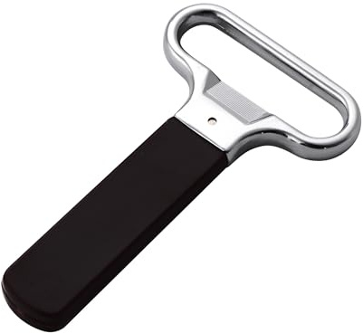 BERGNER Wine Expert - Cavatappi in lega di zinco cromato - Impugnatura in ABS e acciaio - Rivestimento antiaderente in acciaio temprato - Facile da pulire