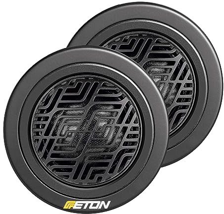 ETON Graphit 28 – 28 mm High-End Hochtöner, Lautsprecher | Audiophiler 1 1/8 Zoll Tweeter für PKWs & Wohnmobile, 28 mm Schwingspule, von Hand beschichtete Gewebekalotte, 1 Paar