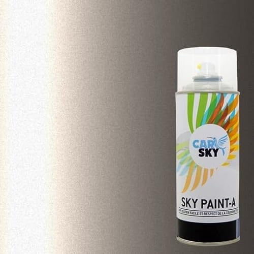 Carsky Aerosolfarbe, kompatibel mit Toyota Grey Mica Mate 170 und Hochglanzlack, 2 x 400 ml