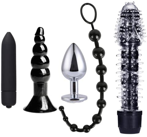3pcs Set Extra Large Huge Silicone Training Ball Beads Plug Advanced Toy Flexible Anales Beads for Women Men Couple (B)